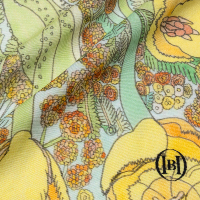 [In-store exclusive] Silk blend bandana "Mimosa"