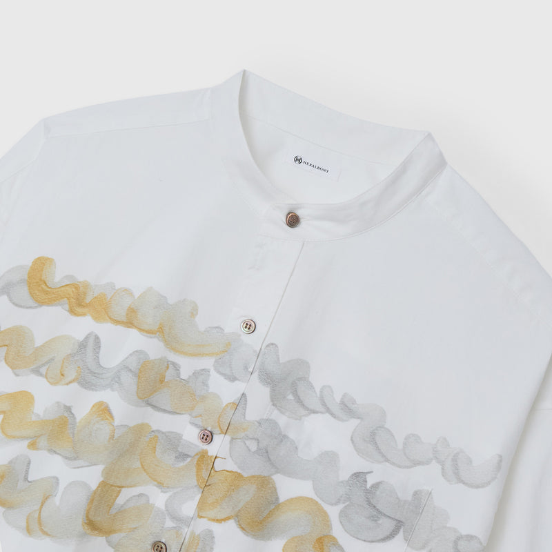 【予約商品｜12月下旬お届け】バンドカラーシャツ「kin-mm2024」