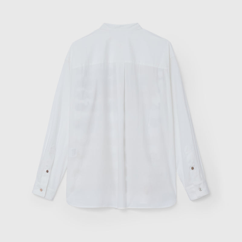 【予約商品｜12月下旬お届け】バンドカラーシャツ「brown brush-mm2025」