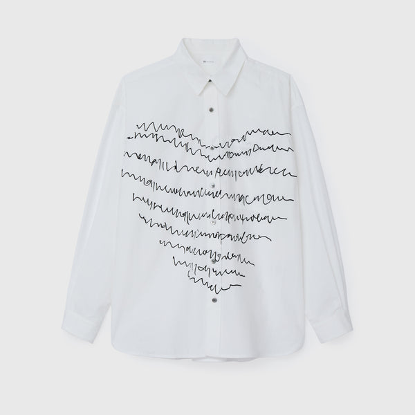 レギュラーカラーシャツ「heart-mm2024」