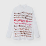 【予約商品｜12月下旬お届け】バンドカラーシャツ「brown brush-mm2025」