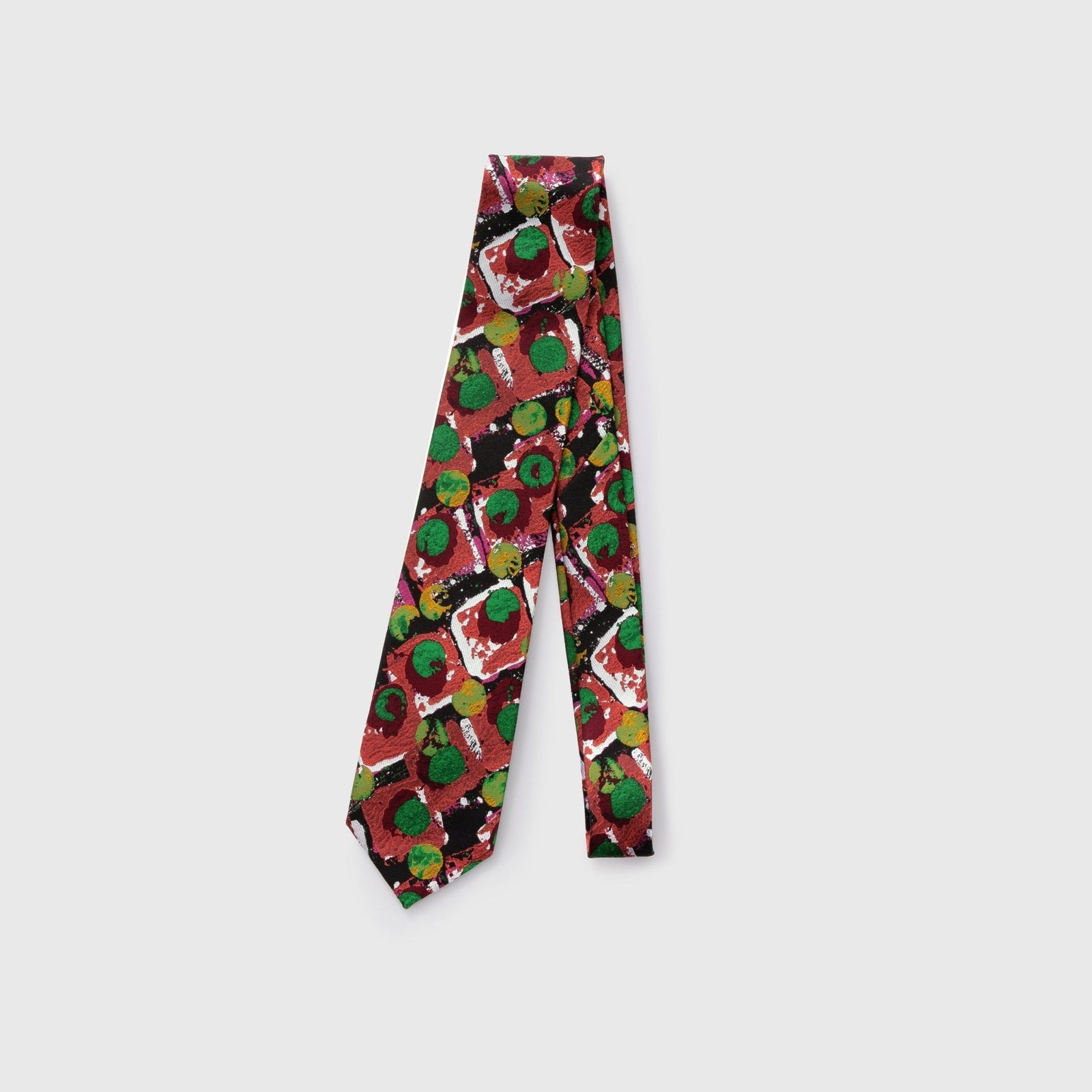 サムライJAPANコラボ Ralph Lauren ネクタイ Vintage Ralph Lauren Purple Label Tie, Black W Lion Crests