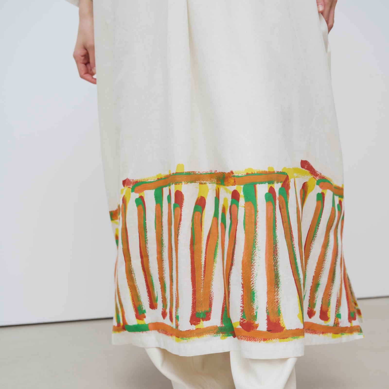 今季 HERALBONY ヘラルボニー 阪急電車 リネンドレス ワンピース リネンワンピース「阪急電車」 – HERALBONY