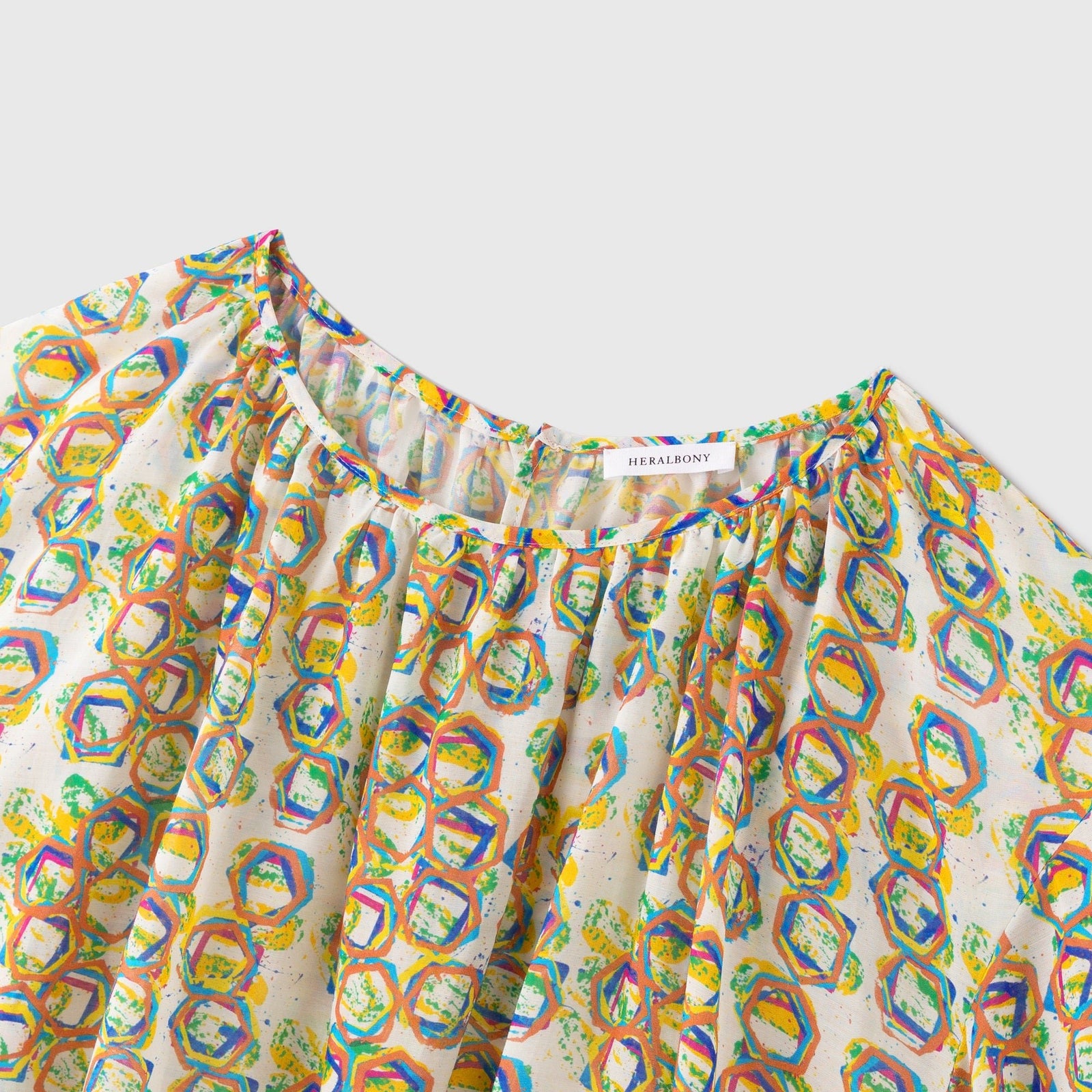 現行品 HERALBONY ヘラルボニー シフォンブラウス「タイトル不明」 シフォンブラウス「タイトル不明」 – HERALBONY