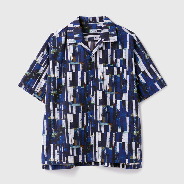 WIND AND SEA × MYne コラボ オープンカラーシャツ パープルS WIND AND SEA×MYneウィンダンシーマイン半袖シャツオープン