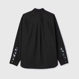 ￥【予約商品｜7月末お届け】デザインシャツ（フライフロント）「（無題）（丸）」 ブラックSanae Sasaki