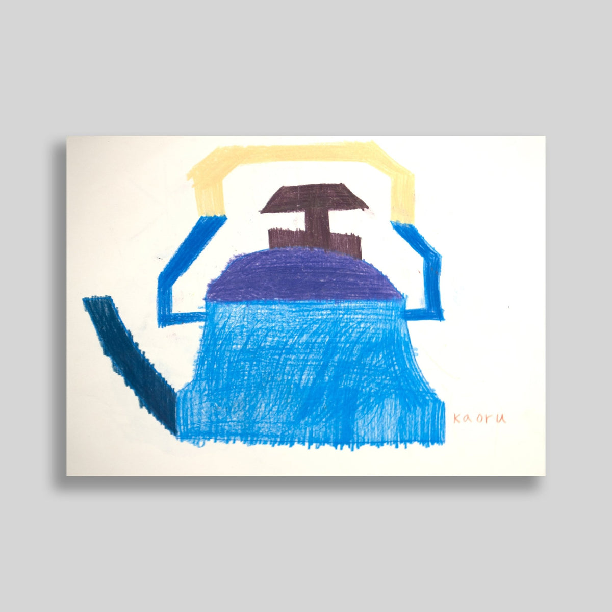 宝をまとった孤独な魚　アクリル画　原画 宝をまとった孤独な魚アクリル画原画