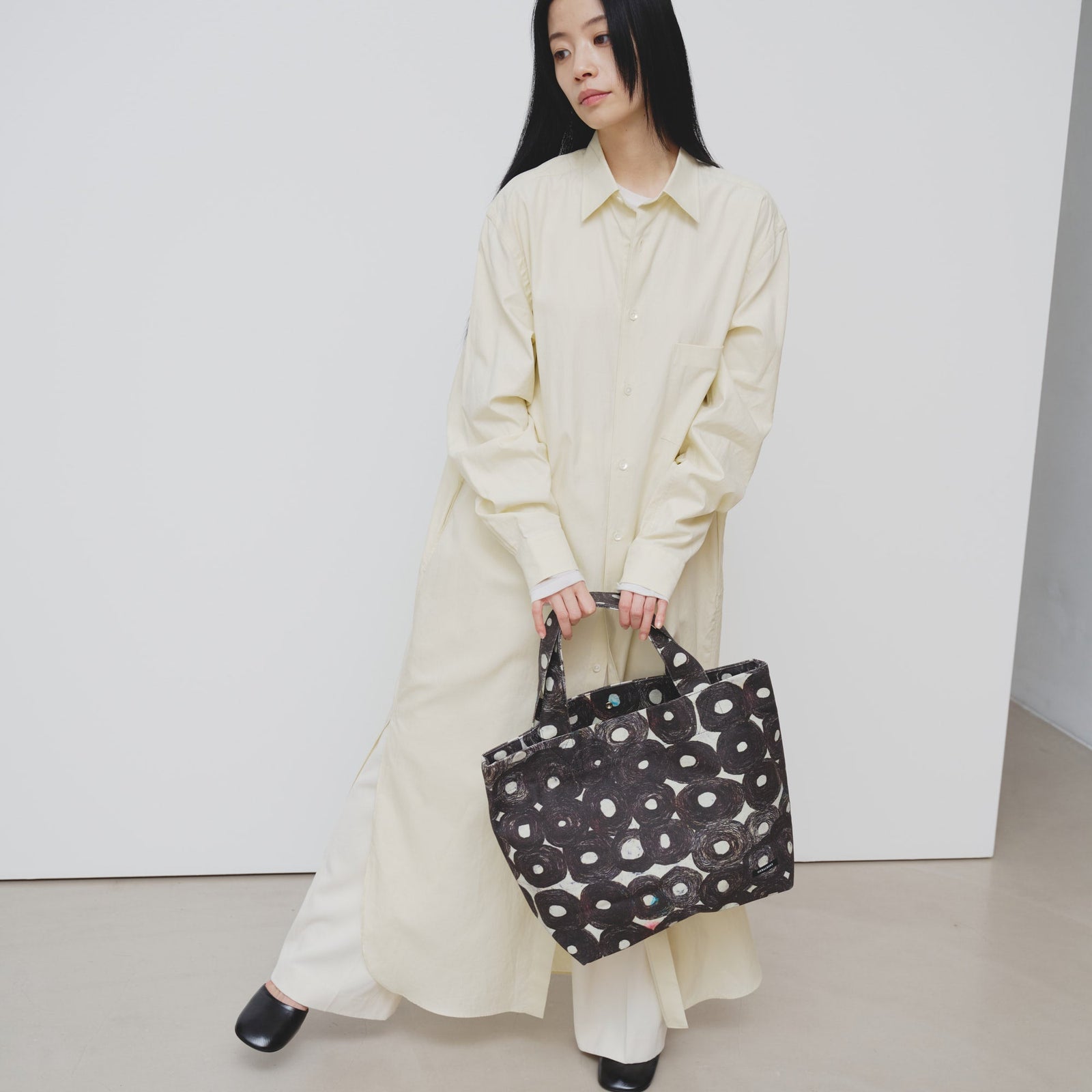 ヘラルボニー　2way トートバッグ（無題）（丸）Sanae Sasaki　大 ヘラルボニー 2way トートバッグ（無題）（丸）Sanae Sasaki 大