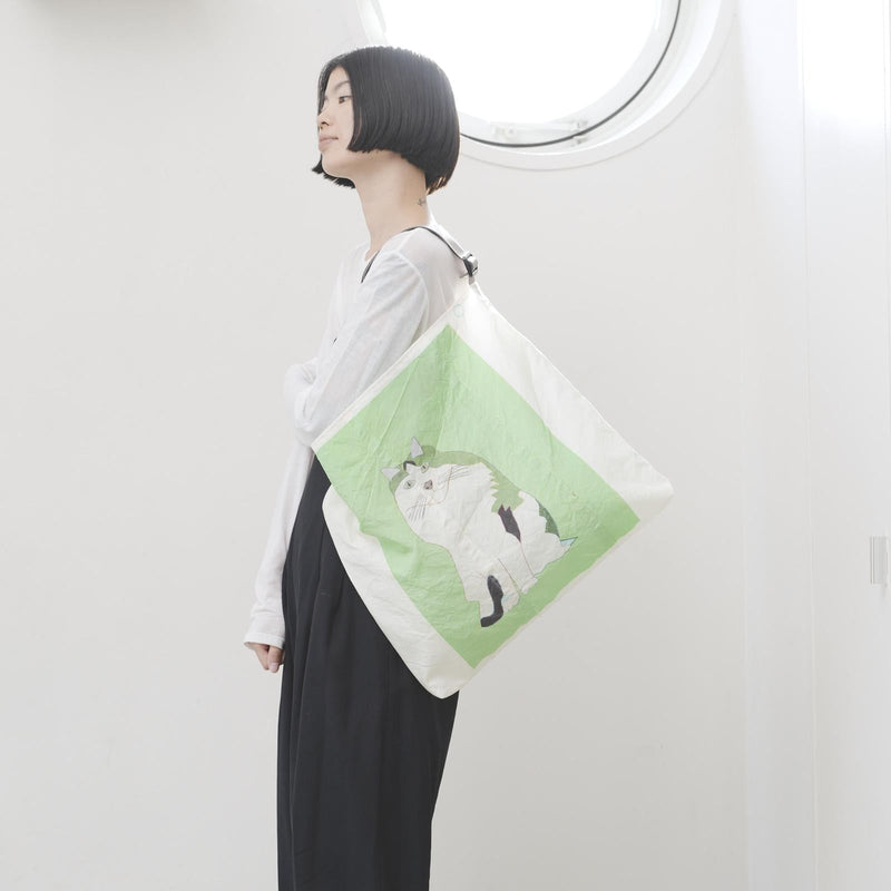 ￥【予約商品｜7月上旬お届け】エアバッグトート「ノルウェジアンフォレストキャット」Yasuhiro Kobayashi