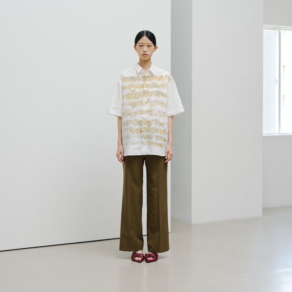 現行品 HERALBONY ヘラルボニー シフォンブラウス「タイトル不明」 シフォンブラウス「タイトル不明」 – HERALBONY