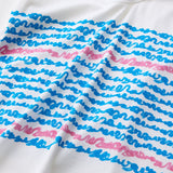 ￥【予約商品｜8月末〜9月上旬お届け】アートボーダーTシャツ「blue brush - mm2025」marina