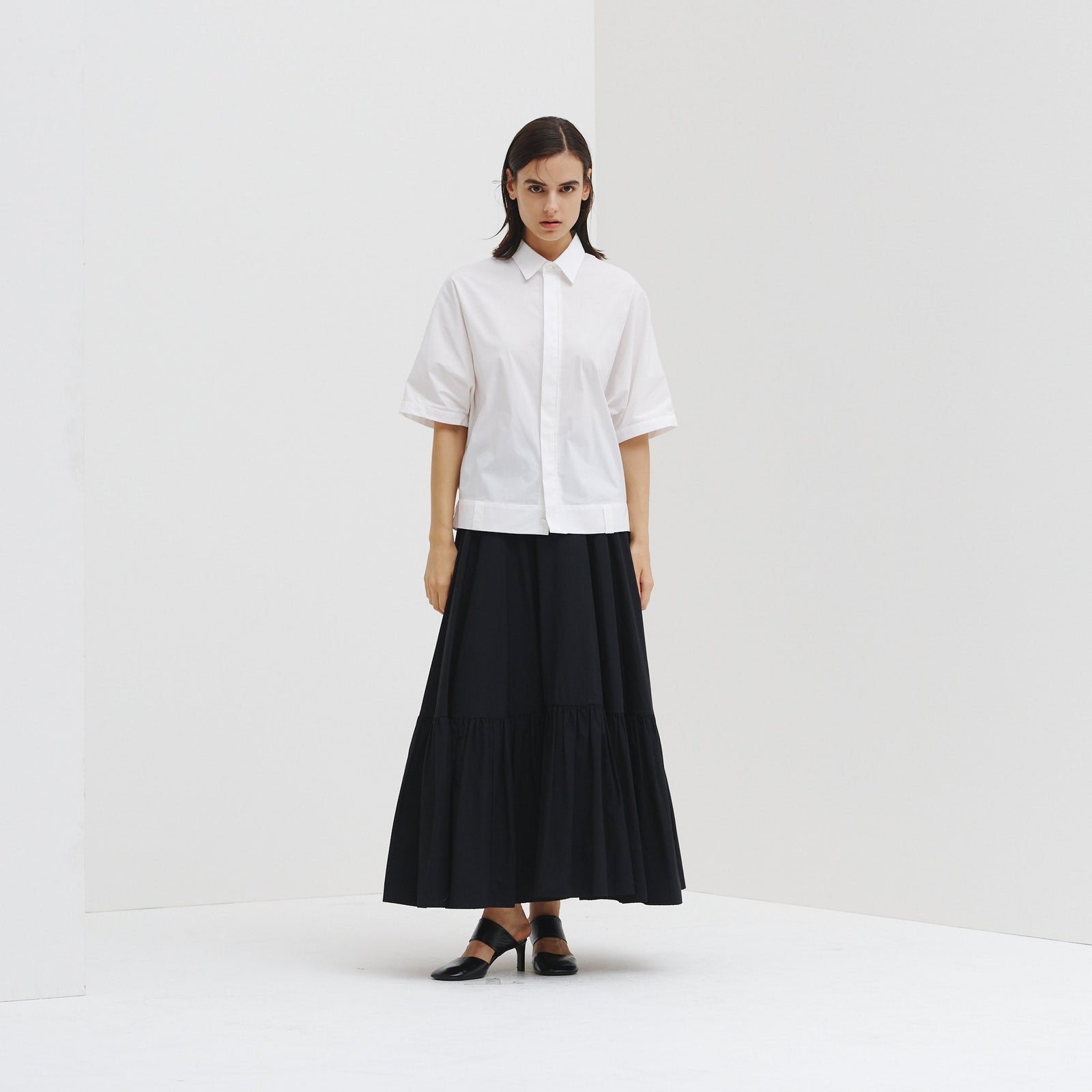 スカーフループ付きショートシャツ – HERALBONY