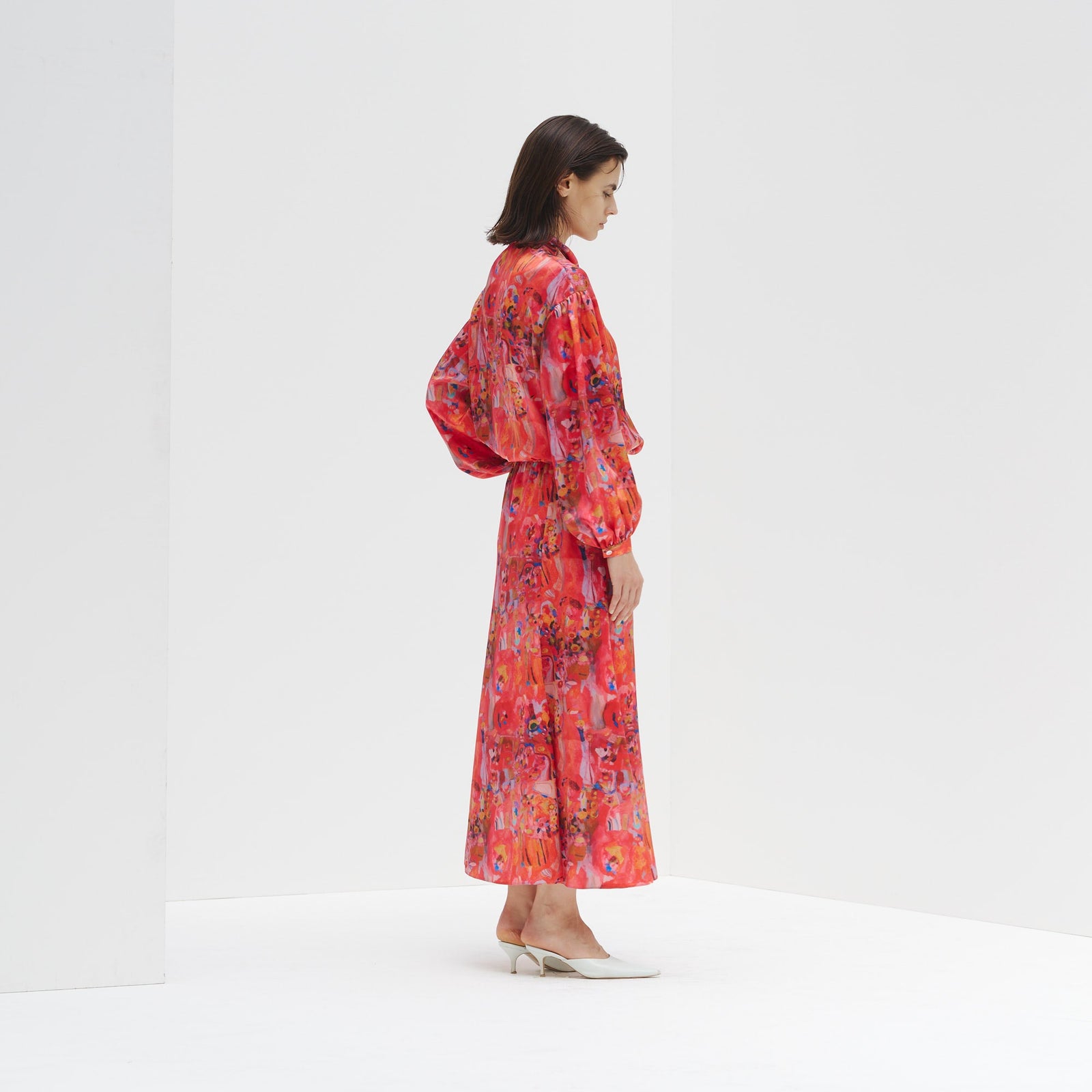 名品 HERALBONY りんごのブーケスカート サテンスカート「りんごのブーケ」 – HERALBONY