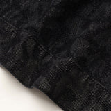 ￥【予約商品｜9月上旬お届け】kaedeデニムブルゾン「かえでのチョキチョキ」BLACKKaede Wajima