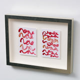 「Red Brush Card 2607」「Red Brush Card 2608」原画作品