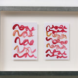 「Red Brush Card 2607」「Red Brush Card 2608」原画作品