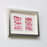 「Red Brush Card 2607」「Red Brush Card 2608」原画作品
