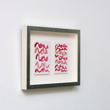 「Red Brush Card 2607」「Red Brush Card 2608」原画作品