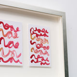 「Red Brush Card 2607」「Red Brush Card 2608」原画作品