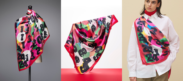 ヘラルボニー　シルクスカーフ　新品未使用 秋をまとう、新作シルクスカーフ｜October Edition – HERALBONY