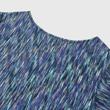 【予約商品｜9月下旬お届け】Color Stripe Boatneck Long-Sleeve Top (Art-Inspired)「夜景」