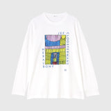 T-shirt à manches longues Art « klein figuurtje in een erg grote kooi »