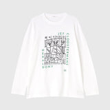 ￥Art Long Sleeve T「gevlekte olifanten met poezen」Jef Cloostermans