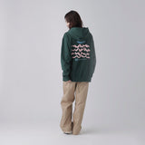 ￥Art Print Hoodie「red calligraphy1-mm2025」marina