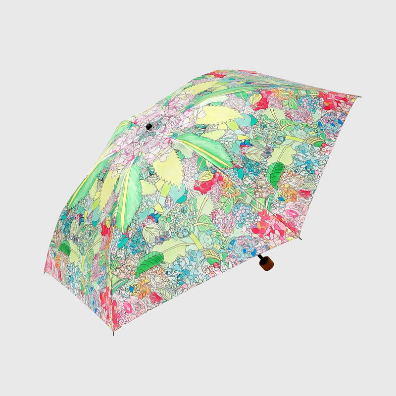 新品】BonBonStore あじさい柄の日傘 新品】BonBonStore あじさい柄の
