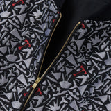 【店舗先行販売】ジャカードスタンドブルゾン	「モノクロの世界」