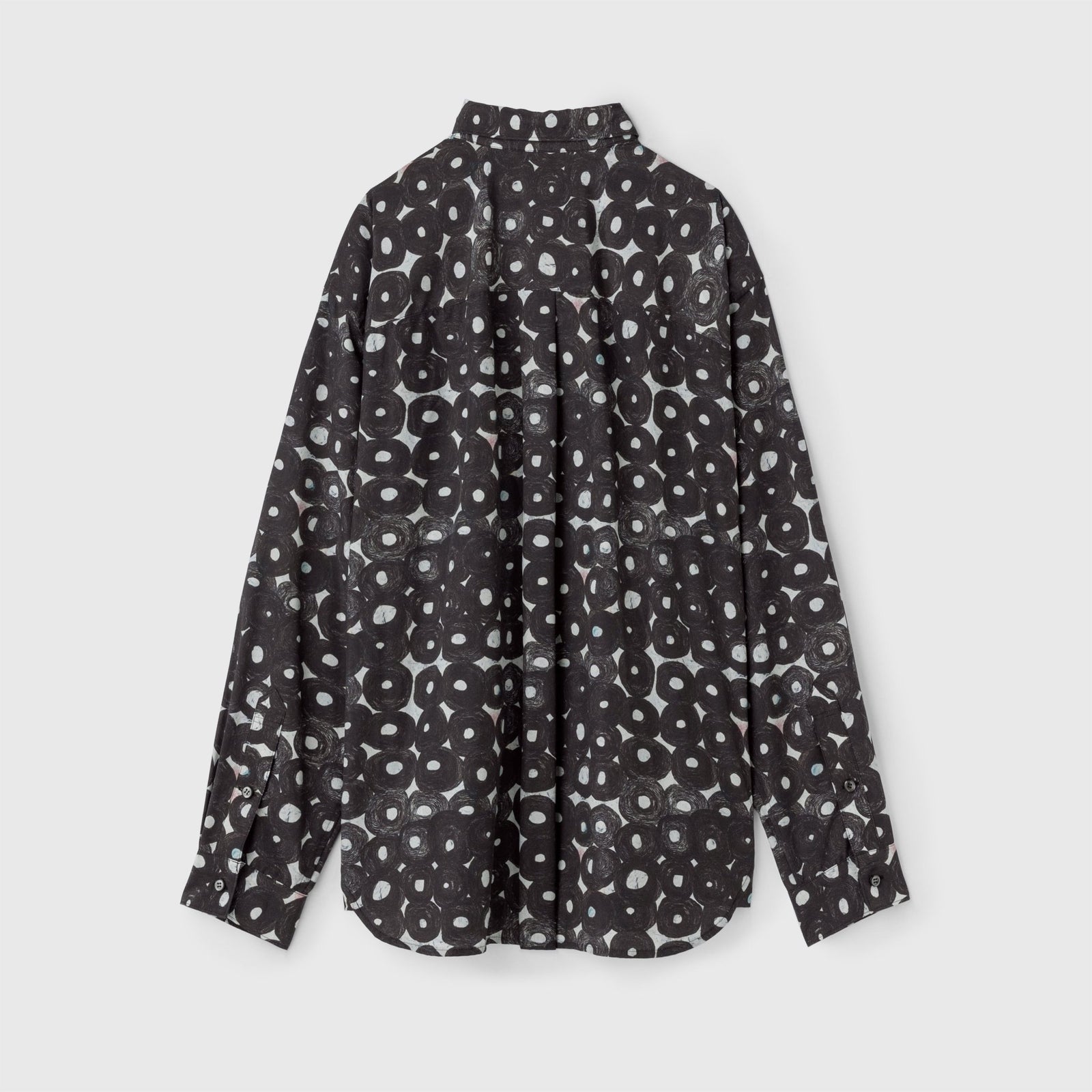 デザインシャツ（ショルダー切替）ブラックB「（無題）（丸