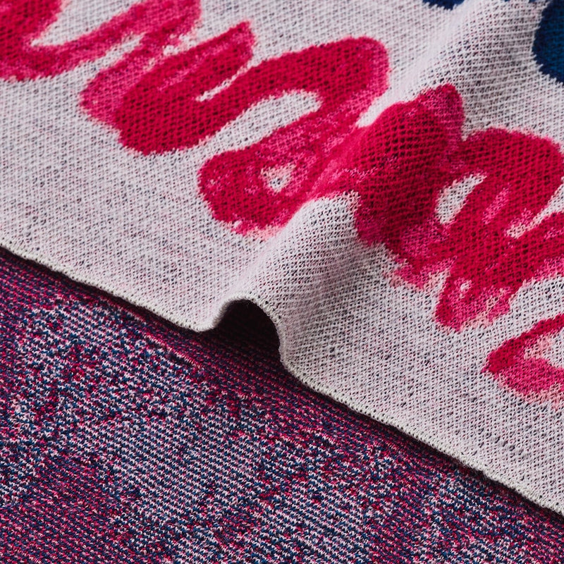 ￥ジャガードマフラー「blue brush - mm2025」marina