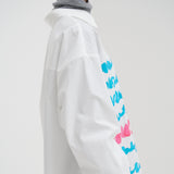 ￥レギュラーカラーシャツ「blue brush - mm2025」marina