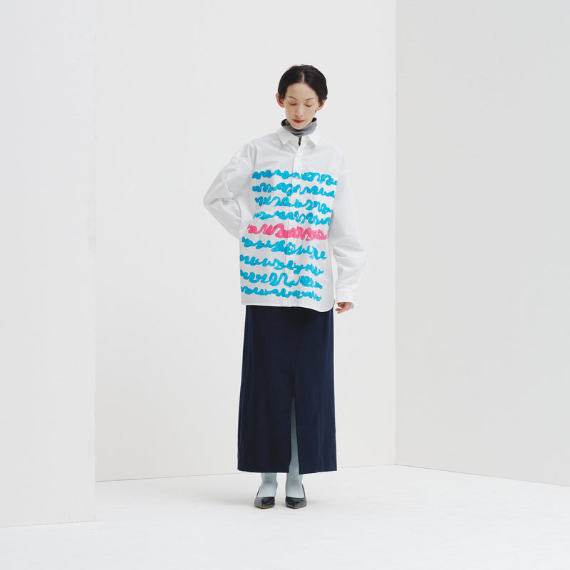 レギュラーカラーシャツ「blue brush-mm2025」 – HERALBONY