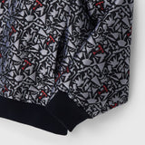 【店舗先行販売】ジャカードスタンドブルゾン	「モノクロの世界」