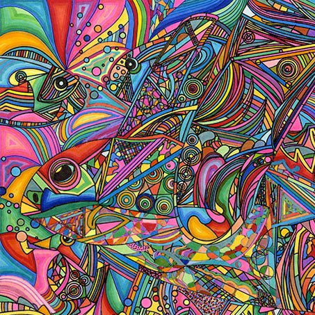 ￥「海の中のピース」原画作品Chihiro Yagyu