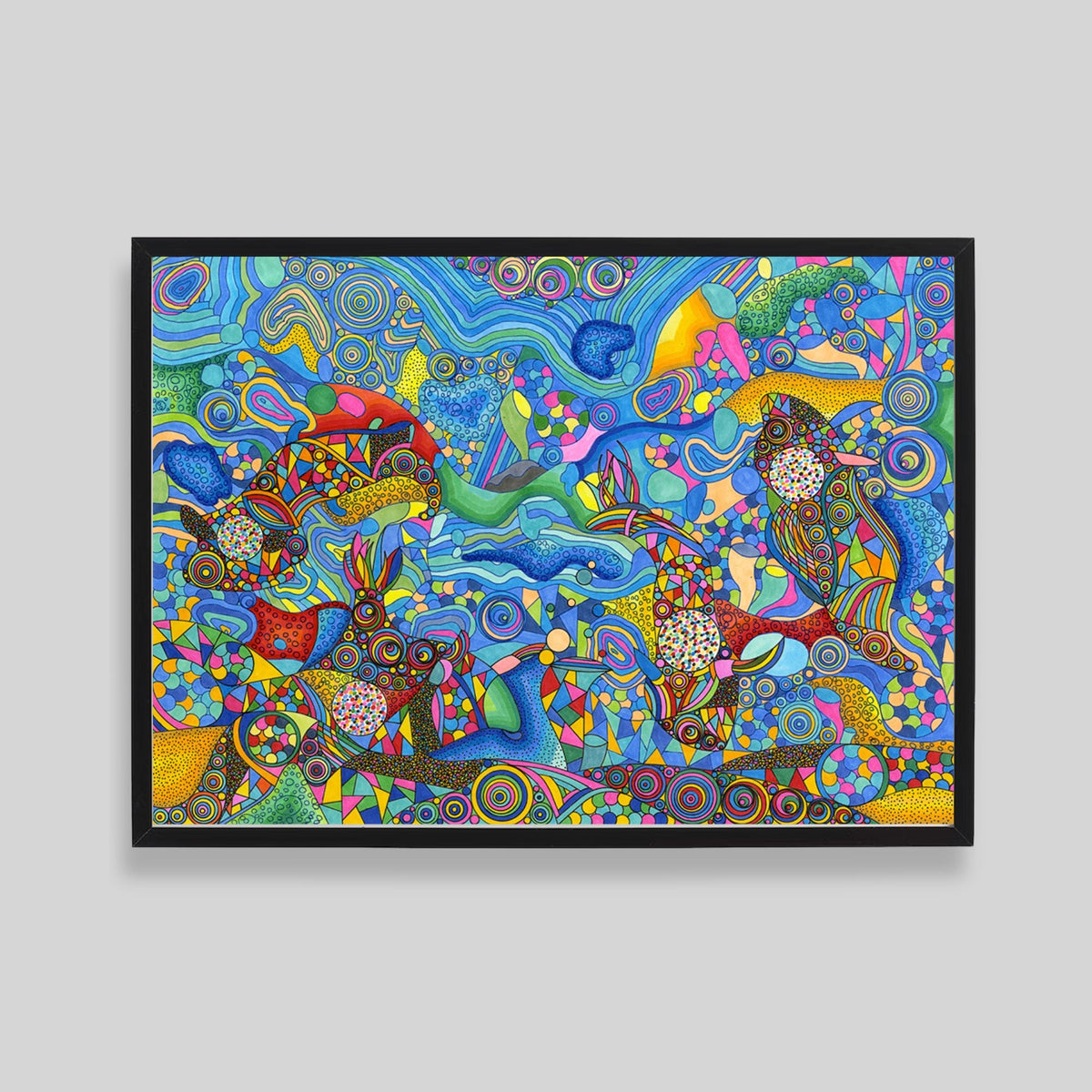 【絵画】ネイチャーアート　「ヤマメ」原画 絵画】ネイチャーアート 「ヤマメ」原画
