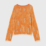 ￥Circle-Pattern Knit Pullover (Art-Inspired)「Untitled」Willy De Smedt