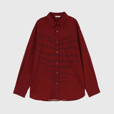 ￥Easy-Care Art Panel Print Shirt「heart-mm2024」marina