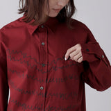 ￥Easy-Care Art Panel Print Shirt「heart-mm2024」marina