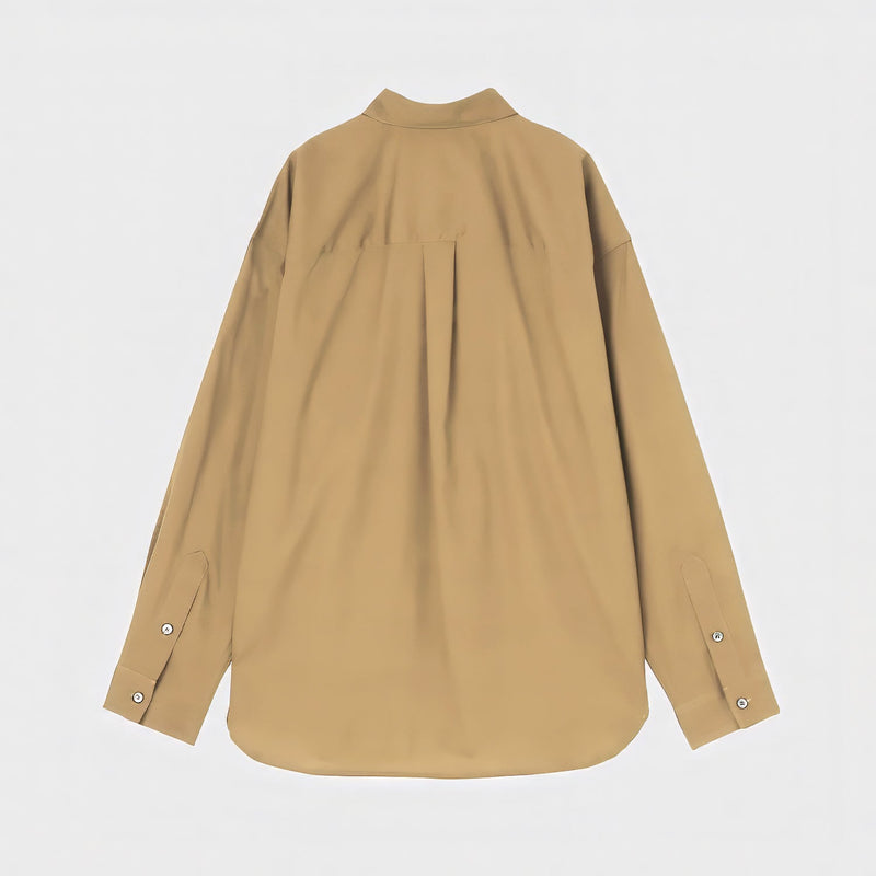 Easy-Care Art Panel Print Shirt「marina-moji003」 – HERALBONY