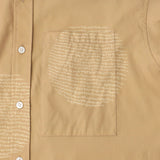 ￥Easy-Care Art Panel Print Shirt「marina-moji003」marina