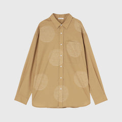 ￥Easy-Care Art Panel Print Shirt「marina-moji003」marina