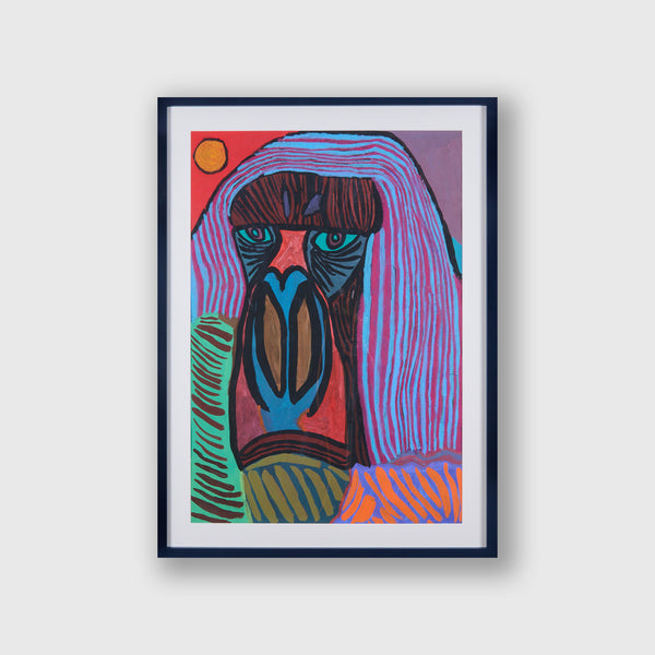 「考えるゴリラ」原画作品