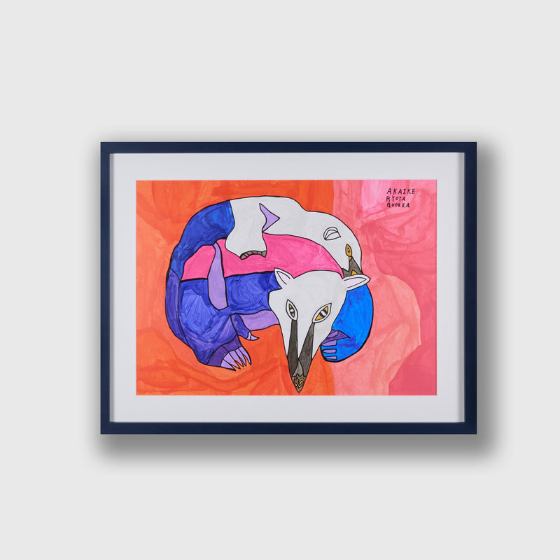「仲良し親子のアリクイ」原画作品