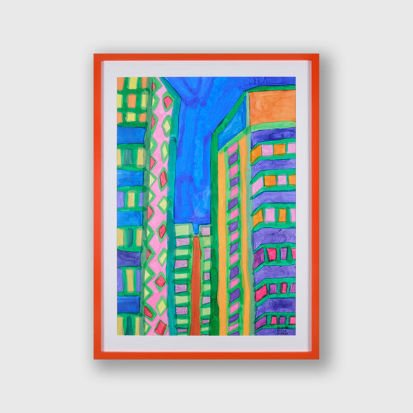 「夏の印象 2024.8.10新宿」原画作品