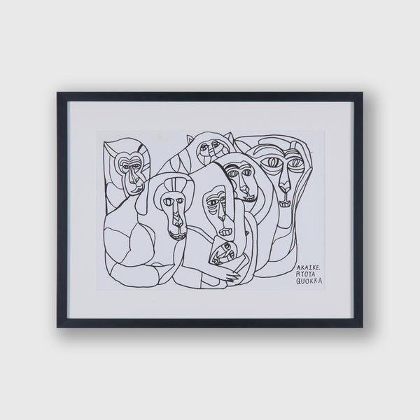 「仲間たちと」原画作品