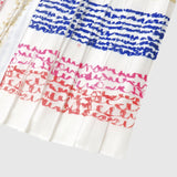 ￥ローンプリーツスカート「gold brush1-mm2025・blue calligraphy1-mm2025・red calligraphy1-mm2025」marina