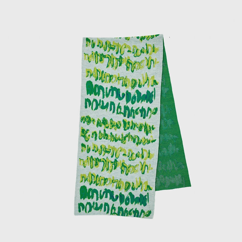 ￥ジャガードマフラー「green brush - mm2025」marina