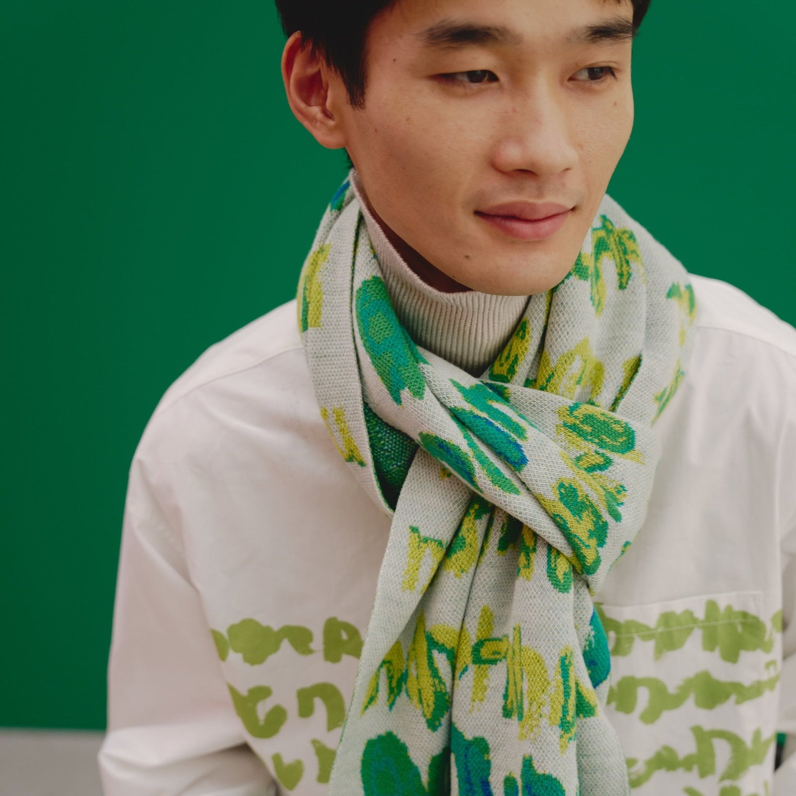 ジャカードマフラー「green brush-mm2025」 – HERALBONY